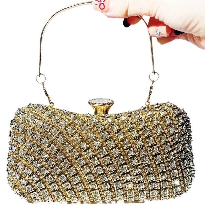 Весна и лето 202 новый цветной клатч с драгоценными камнями обеденная сумка