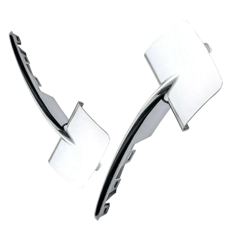 Двойной комплект Хромированная передняя нижняя решетка радиатора декоративная