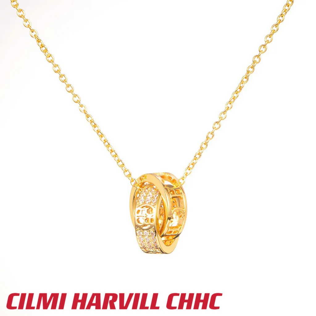 

CILMI HARVILL CHHC Hot Selling Couple Necklace Love Eternal Metal Material Embedding Design Gift Box Packaging