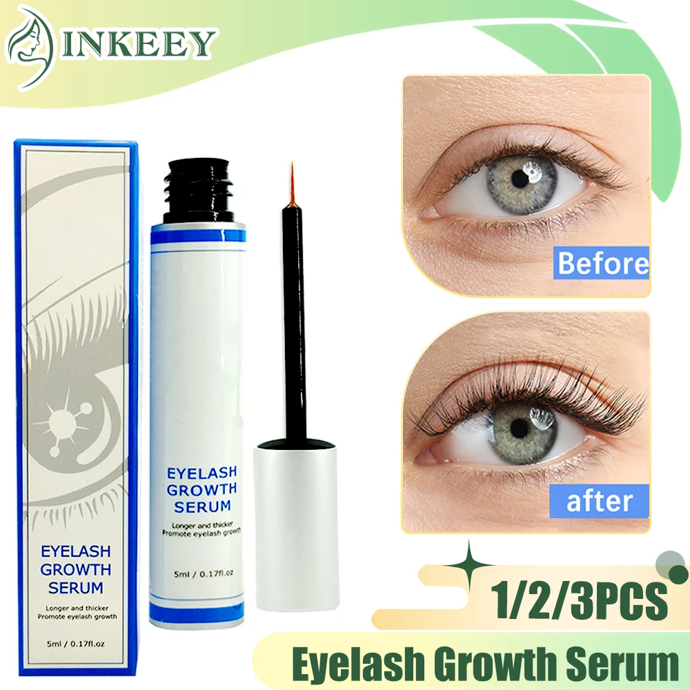 

1/2/3PCS Eyelash Growth Enhancer Eyebrow Growth Serum Lengthening Fuller Thicker Looking Eye Lashes Eyebrows Enhancing Serum 5ml