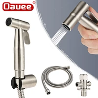 handheld bidet sprayer set stainless steel hand bidet faucet for home bathroom cleaning toilet shower head nozzle hose kit self