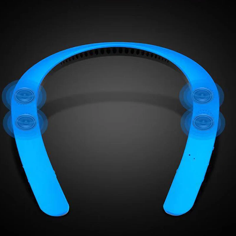 

Bluetooth 4.1 Wearable Neckband True 3D Stereo Headphones Wireless Sports Headset Music Speaker Earphone Hand Free Ear Free