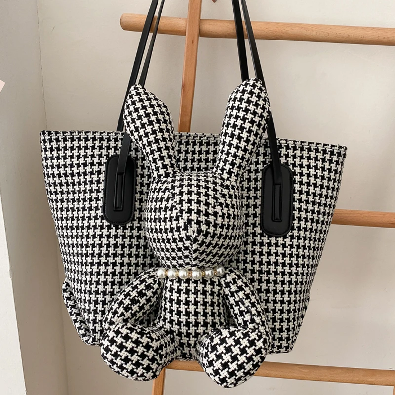 

Large Capacity Cute Rabbit Decoration Woman Bags Shoulder Bag for Girls