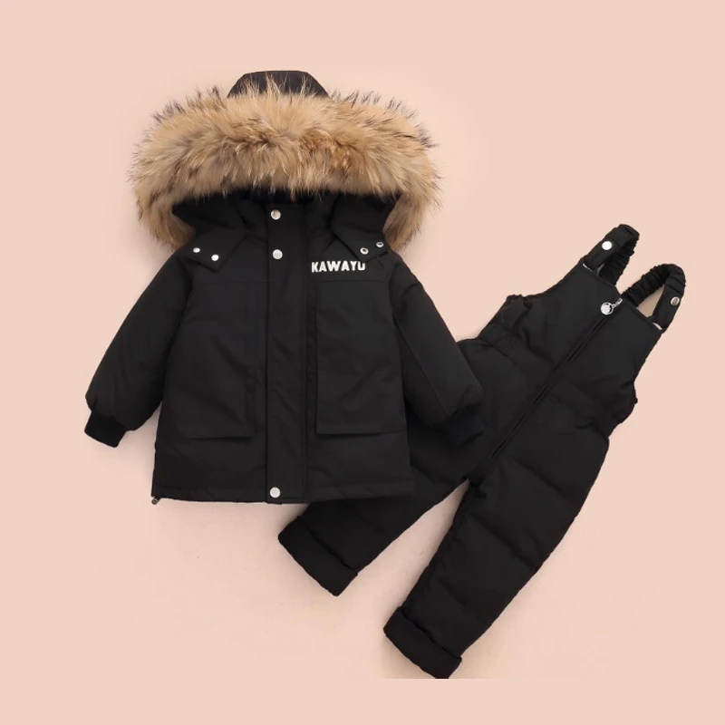 

Winter Children's Clothing Set 2Pcs Boys Girl Down Jacket 2022 New Baby Snowsuit Clothes Overalls for Kids Toddler Jumpsuit Coat