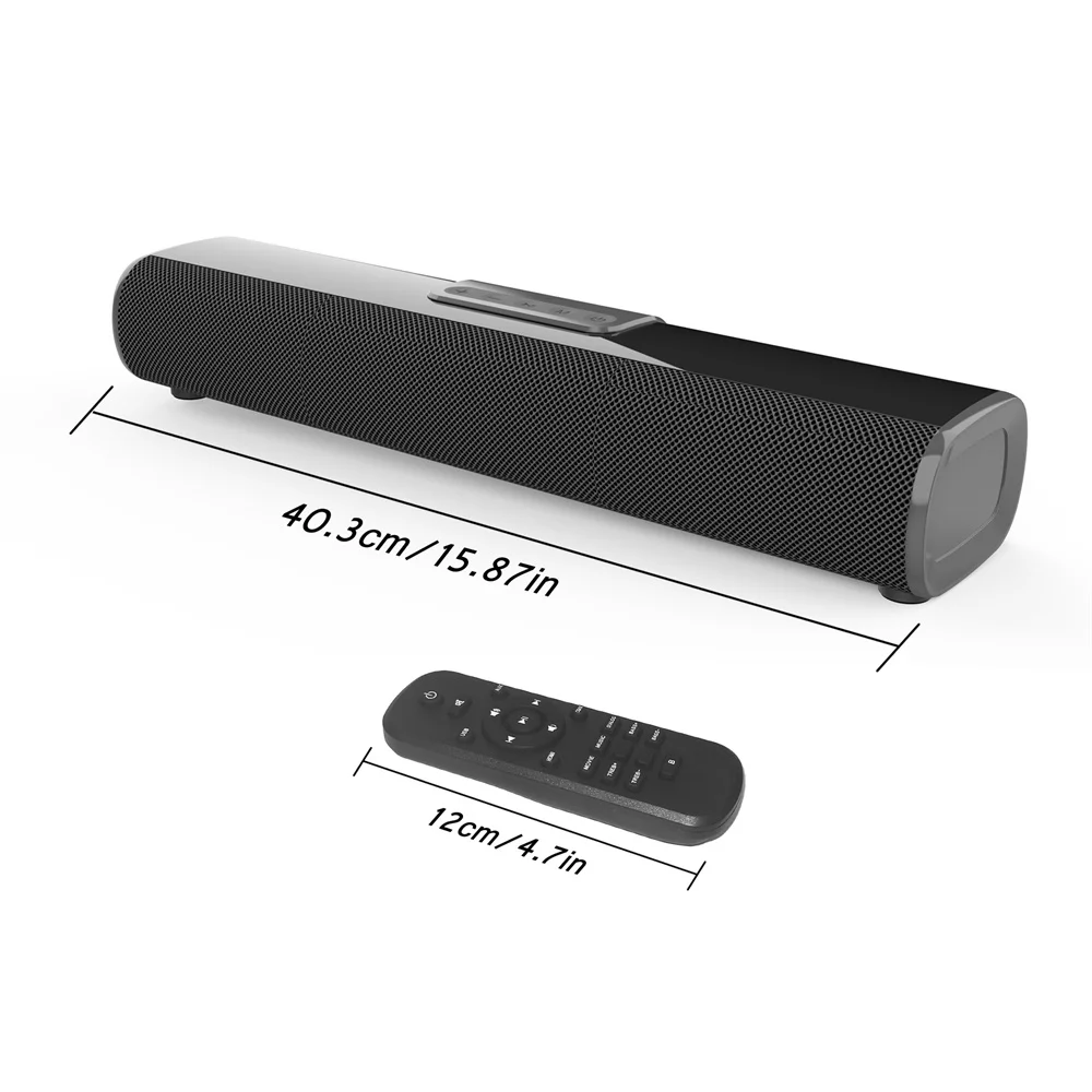 50W TV Soundbar 3D Home Theater System Speaker Bt5.0 Computer Theater Auxiliary 3.5mm Wired Wireless Home Surround Sound Subwoof