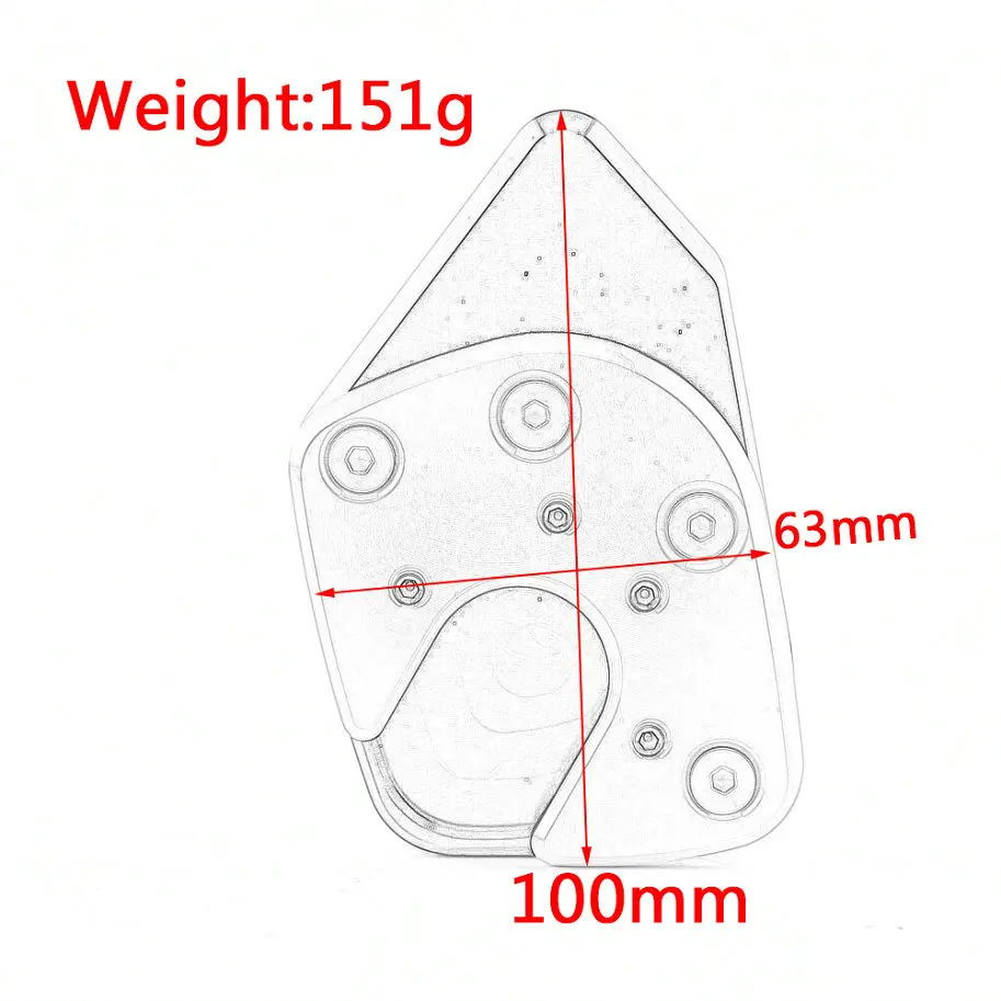 Аксессуары для мотоциклов 5 цветов выдвижная подставка раздвижная HONDA NC750X NC 750X NC750