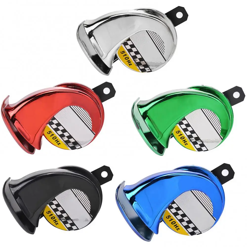 

Universal 12V DC Motorcycle Car Horn Loud Pressure Klaxon Speaker Waterproof 130db Snail Cry Air Horn for Car Motorcycle Clarion