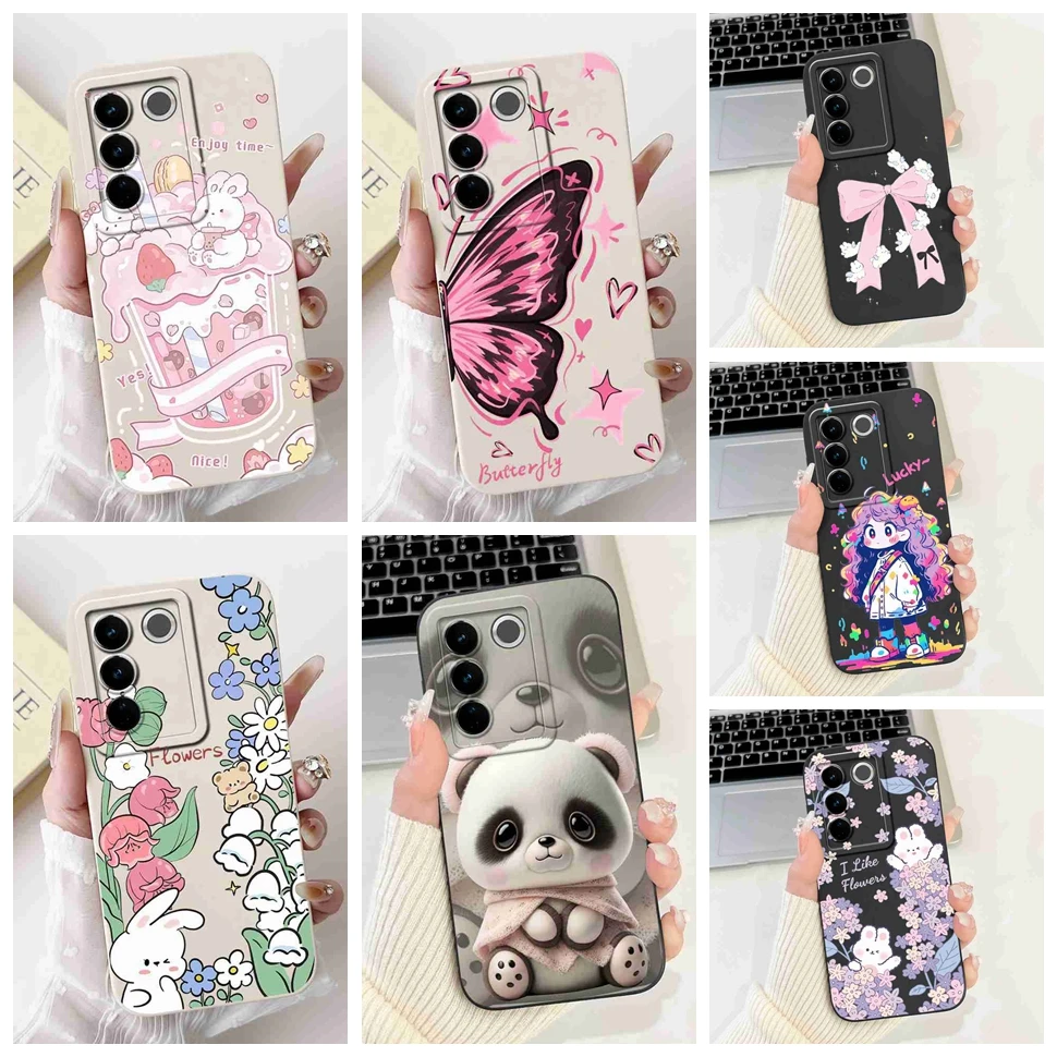 Чехол для Vivo S16e V2239A Cool Girl с росписью чехлы телефонов полный корпус S 16e 5G