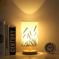 net red solid wood nordic decoration led lamp bedroom bedside study energy saving homestay