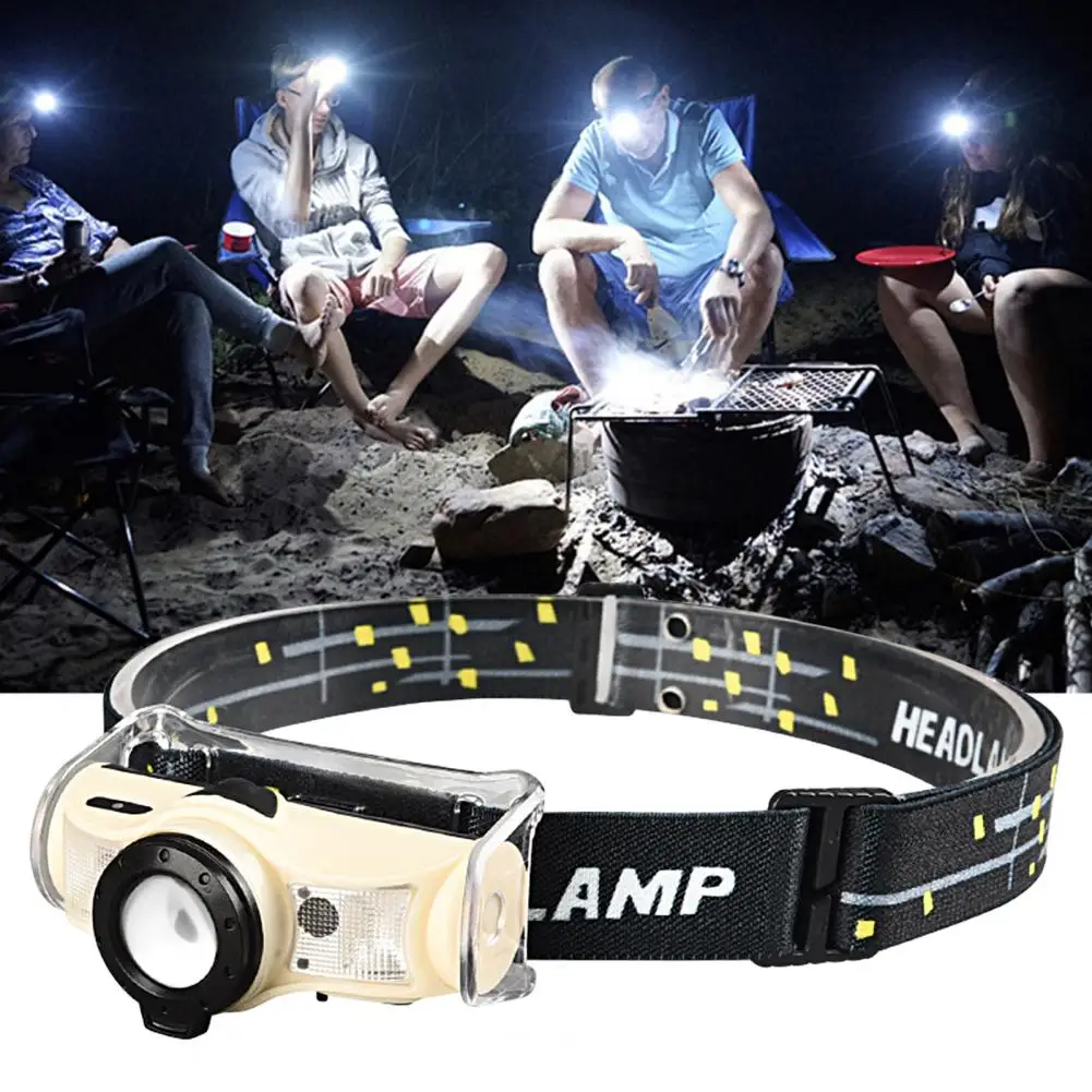 

LED Head Lamp Bar Useful High Brightness Rechargeable Rotation Zoom Inductive LED Headlamp Warning Lamp for Camping