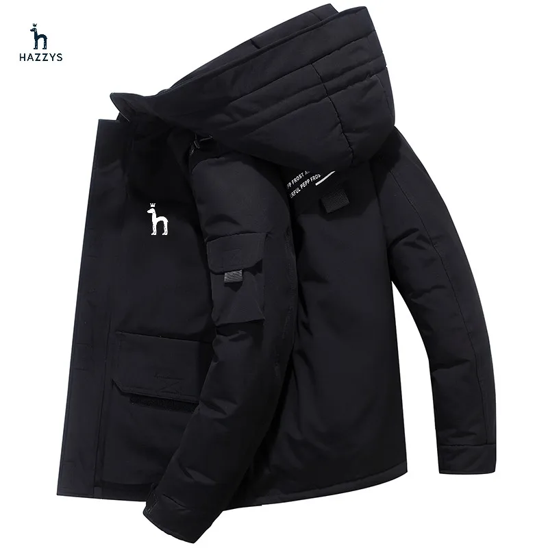 2022  Duck Down Jacket Men Winter Warm Solid Color Hooded Down Coats Thick Duck Parka Mens Down Jackets Winter Outdoor Coat