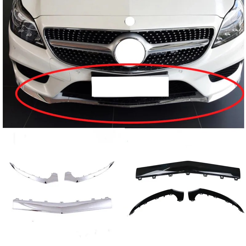 

Передний спойлер, диффузор, хромированный бампер, губа для Mercedes Benz CLS W218 C218 X218 260 320 2188851574 2188851674 2188851774