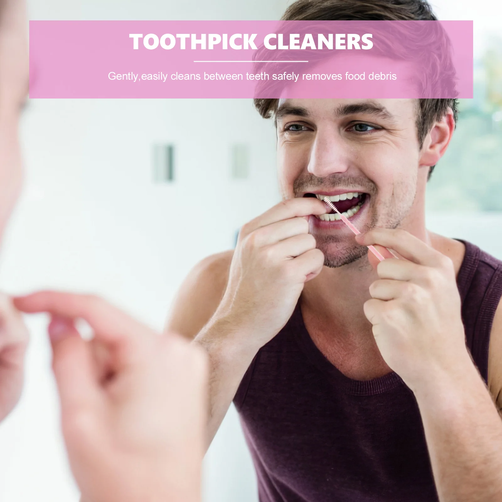 200 шт. межзубная щетка с двойной головкой чистящие средства деревянная нить для