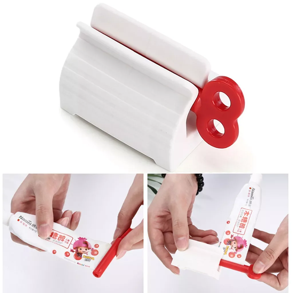 

Новинка, держатель для зубной пасты, инструменты для ухода в ванной комнате, тюбик для косметики, пресс для лица, очищающее средство, роликов...