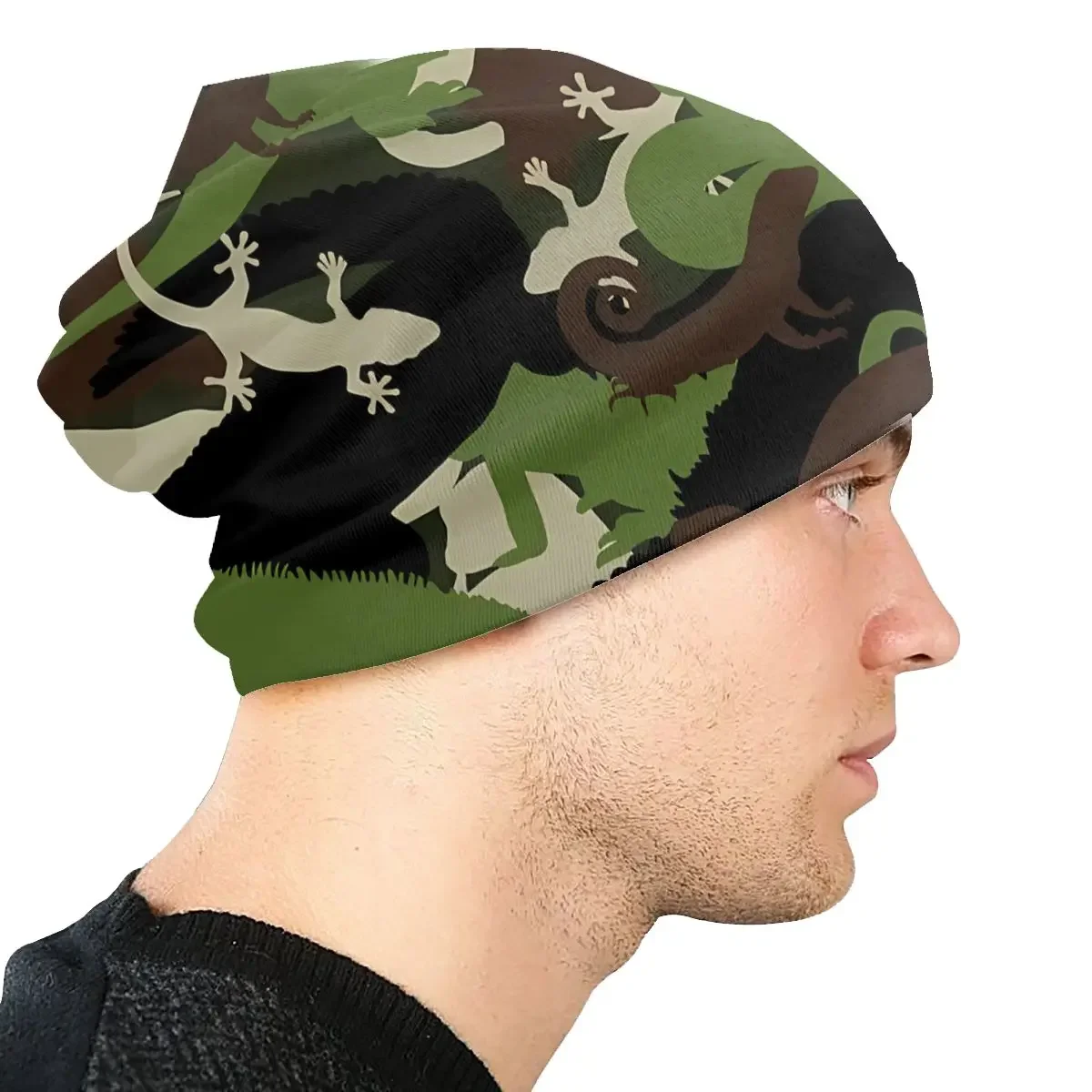 Гертология Камуфляжный капот Homme Sport Тонкие шапочки Skullies Кепки Стильные шапки