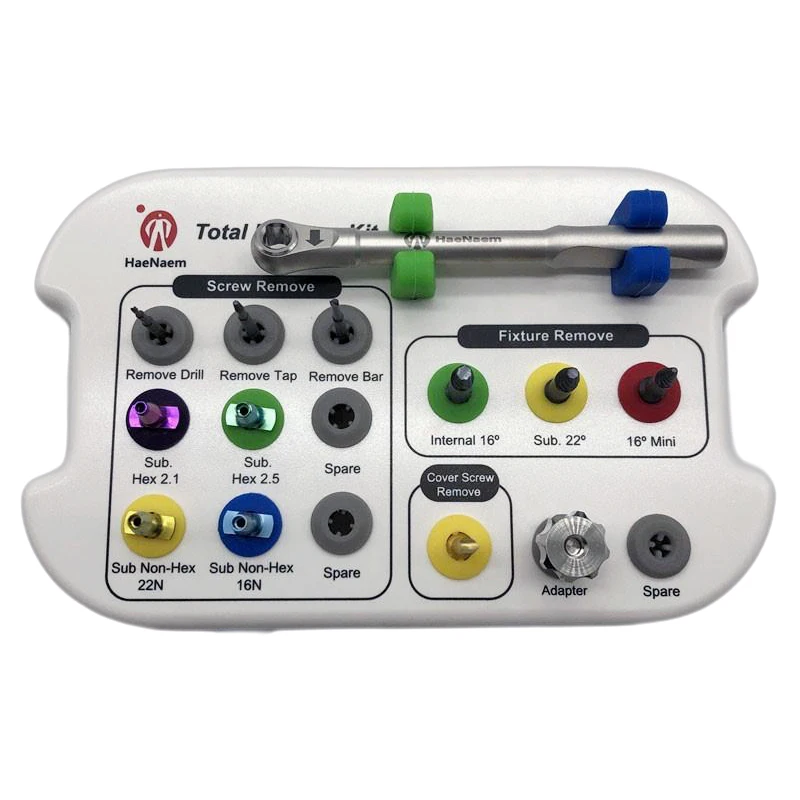 

Dental Fixtures and Abutment Total Removal Kit Dental Implant Surgery Instrument Dentistry Implant Screw and Fixtures Remove Kit