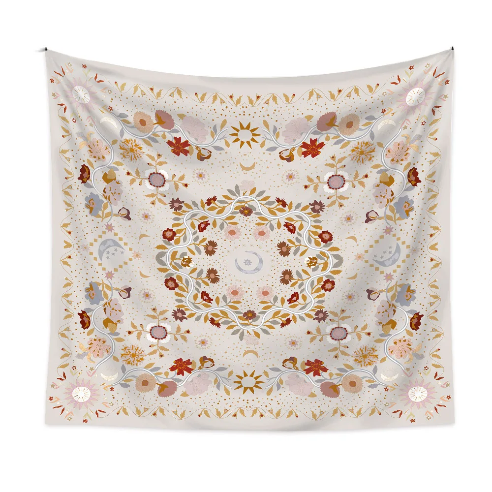 

Bohemian Tapestry Boho Decor Room Decor Floral Hanging Moon Phase Life Tapestry 35EYmikb1
