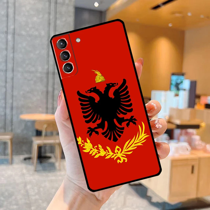 Чехол с паспортом и флагом Албании чехол для телефона Samsung Galaxy S23 S22 Ultra Note 20 S8 S9 S10 10