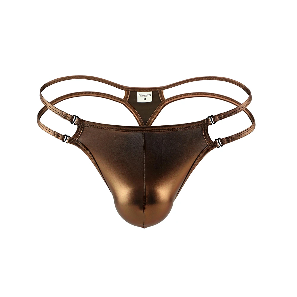 

Men's Panties Sexy Underwear PU Lingerie Large Size T-Back G-String Briefs Jockstrap Tangas Male Thongs Sensual Lingerie
