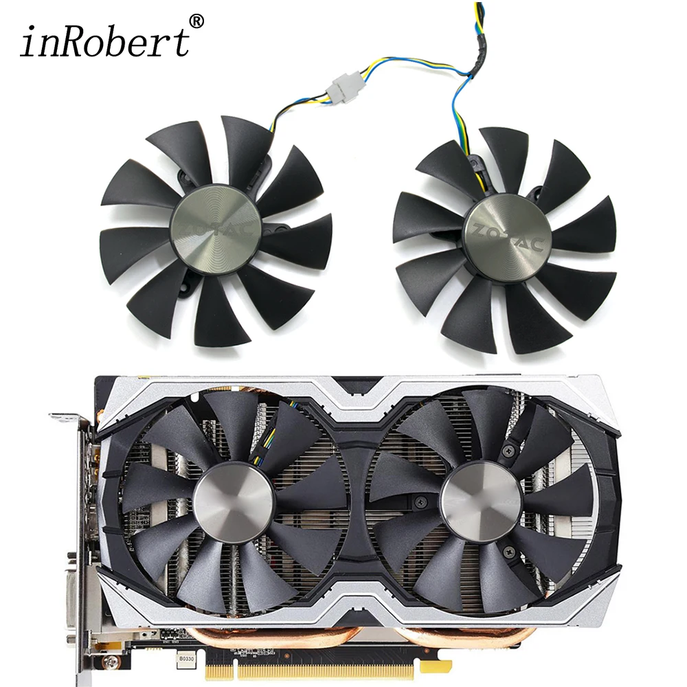 

85mm GFY09010E12SPA 4Pin Cooler Fan Replace For ZOTAC Geforce GTX 1060 AMP Edition 6 GB GTX 1070 Mini Graphics Card Cooling