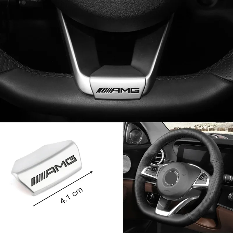 Автомобильный эмблем, декоративная наклейка на руль для Mercedes Benz AMG W206 W204 W205 W212 W213 W221 W222 W223 W251 W464