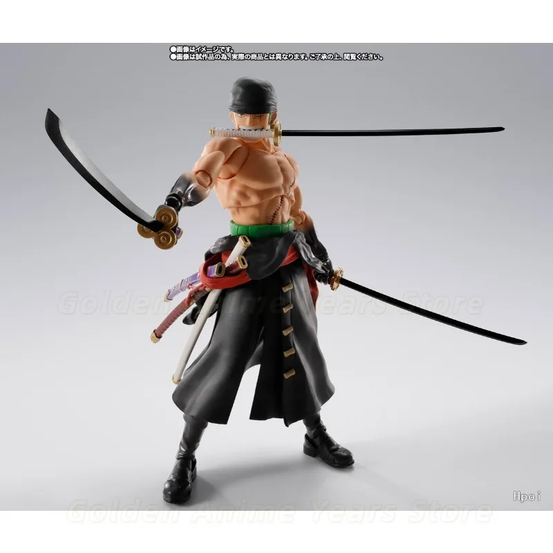 Фото Бандай S.H.Figuarts Ророноа Зоро King of Hell Tamashii Web Limited, 3 лица, меч Хаки, эффект зеленого пламени, бонус: лицо Луффи Gear5 №2