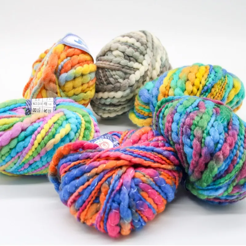 

3pcs 50g/ball Segment Corrugated Yarn Fancy Yarn Wool Ball Knitting Diy Hook Knitting Coat Sweater Scarf Knitting Wool Yarn