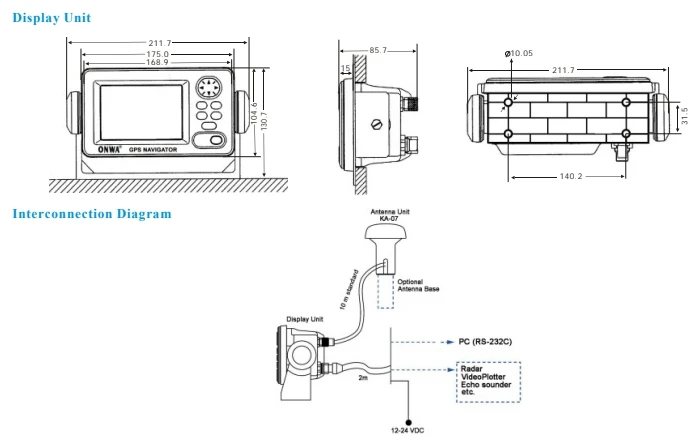 Onwa KP-32 Улучшенная Точность GPS-навигатора со встроенным SBAS приемником
