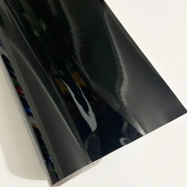 

Black Glossy Vinyl Wrap Film Gloss Car Wrapping Film Bubble Free Car Sticker Bike Phone Console Skin