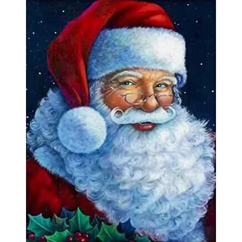 Алмазная живопись AB Набор для вышивки с мультяшным Санта-Клаусом настенное
