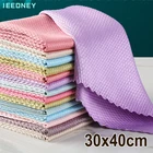 Микрофибра, кухонные полотенца из микрофибры для мытья посуды, стекла, полировки, весы, тряпки для мытья посуды, 30x40 см