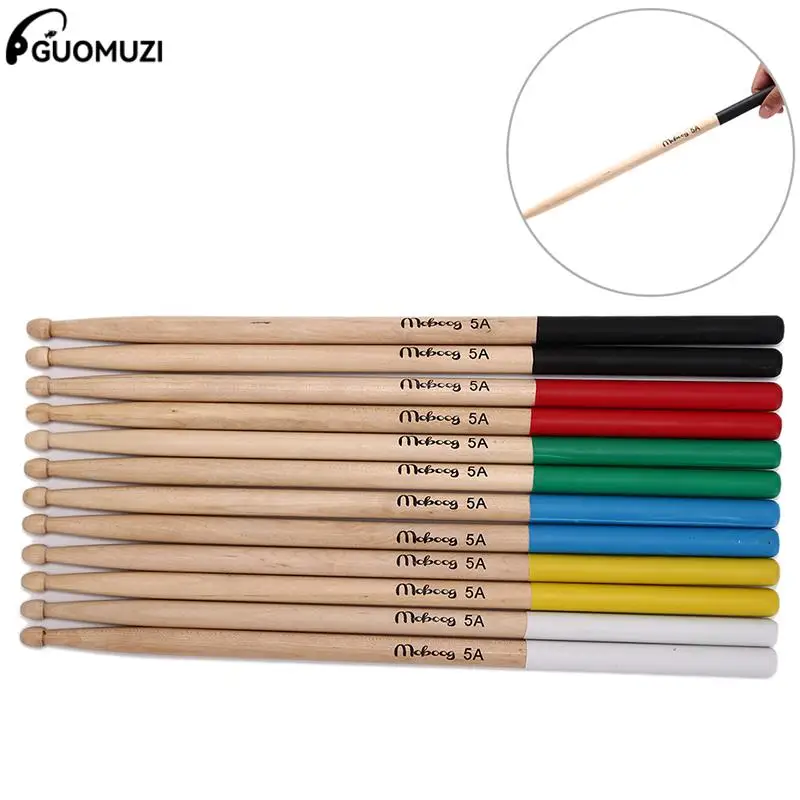

1pair 5A Drum Sticks Maple Wood Drumsticks Snare Drum Jazz Drum Stick For Beginners Children Training Drum Stick Color Randomly