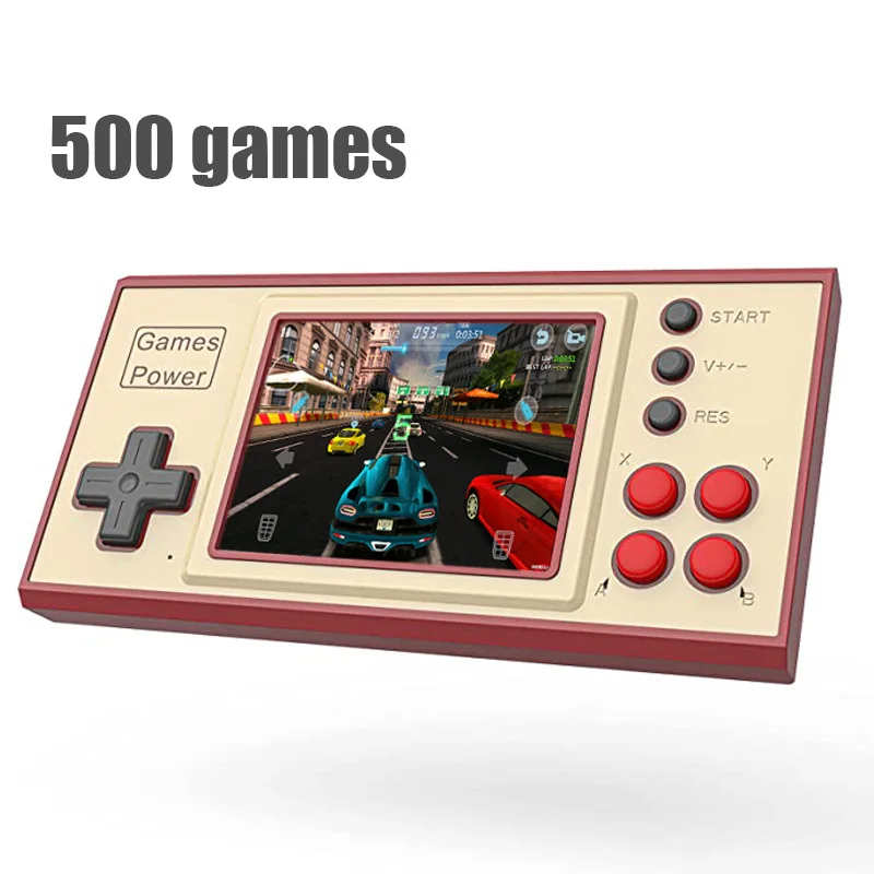 

Консоль игровая 8-битная портативная, 2,8 дюйма, 500 игр