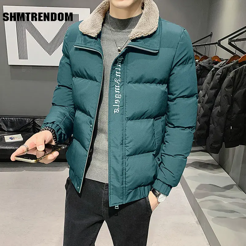 2023 Men Clothing Thick Parka Jackets Winter Warm Mens Outwear Coats Black Lapel Coat Male Windbreak Jacket Man Plus Size S-5XL