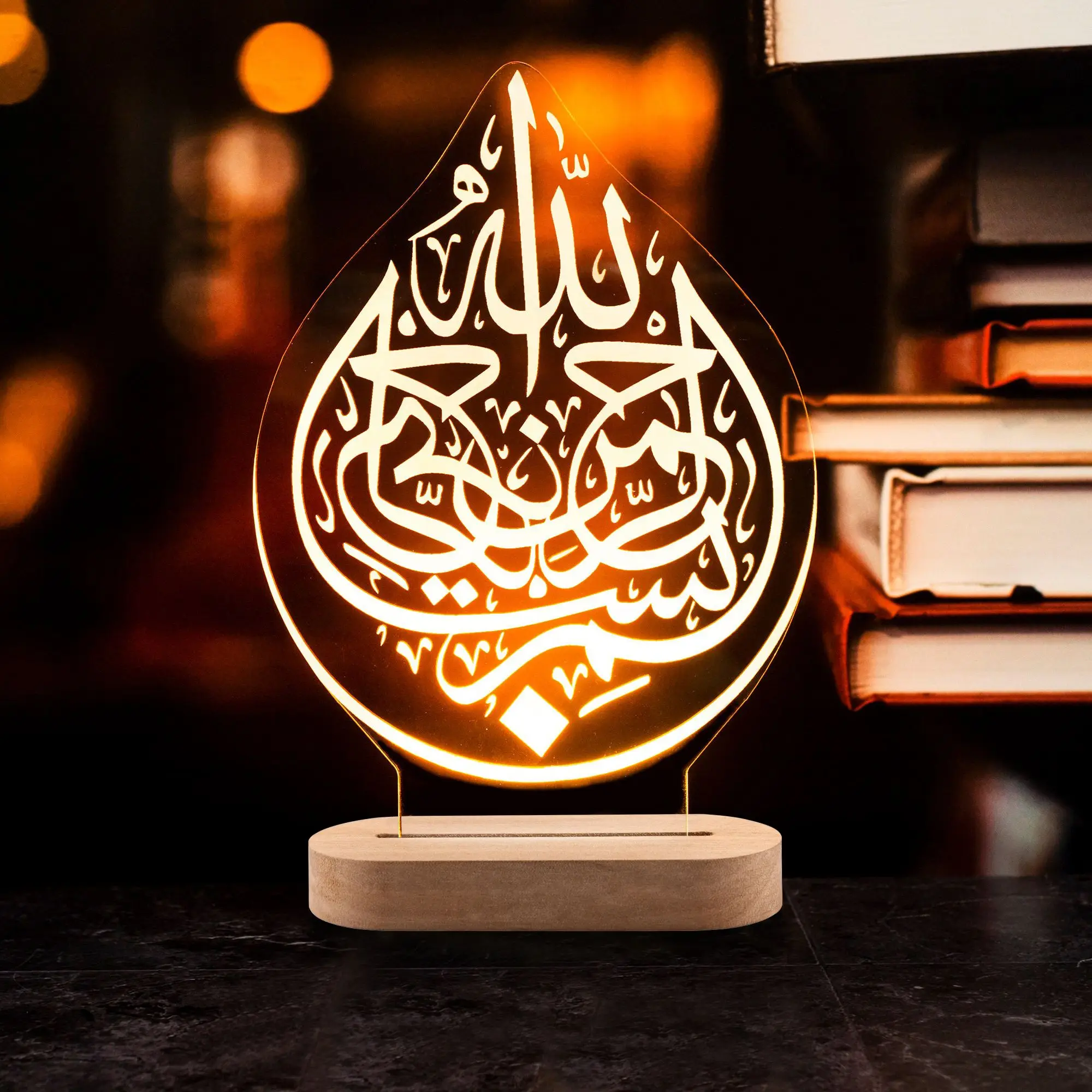 

Рамадан, ночник, украшение для комнат, Декор, меняющий цвет, светодиодная лампа Eid Mubarak, лампа для мусульманских праздников