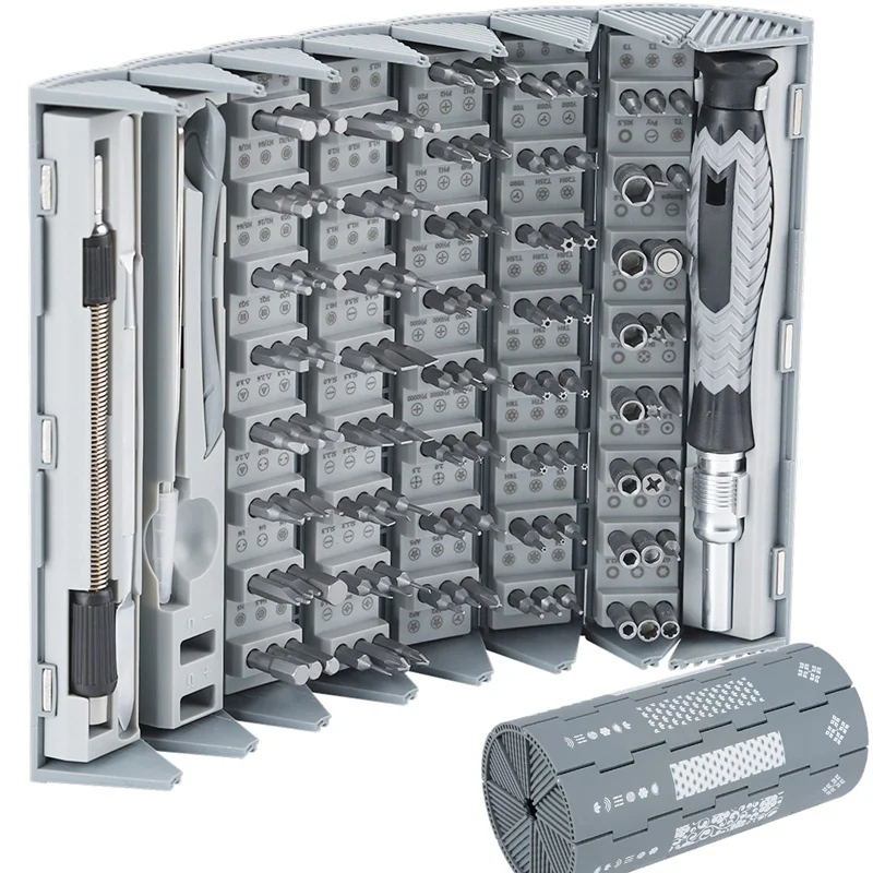 

126 Pcs Portable Multifunctional Manual Screwdriver Set Kit For Phones, Tablets, Computers, Watches Repair Tools