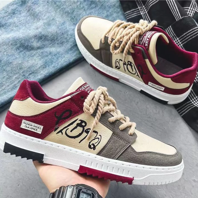 Массивные мужские кроссовки повседневная кожаная спортивная обувь на платформе