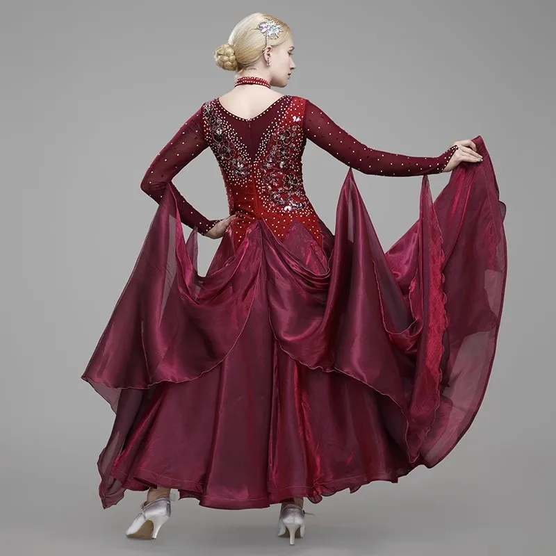 Новинка 2023 года платье для бальных танцев женщин современные танцевальные