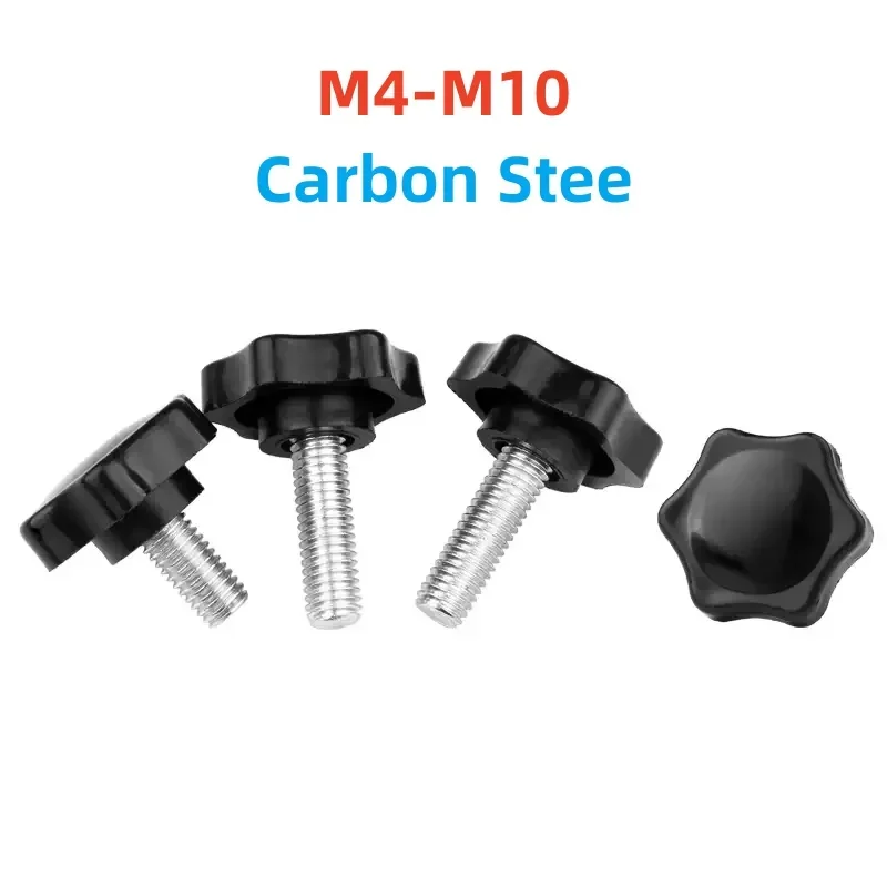 M4 M5 M6 M8 M10 M12 Винт с ручкой из углеродистой стали со сливой, звездочкой, бакелитом, затягивающий вручную болт с накатанной головкой, винт с регулируемой герметичностью