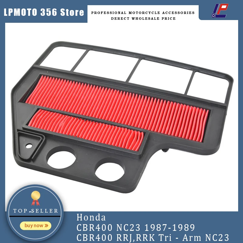 

Motorcycle Air Filter Intake Cleaner For ​Honda CBR400 NC23 1987-1989 CBR400 RR CBR400RR