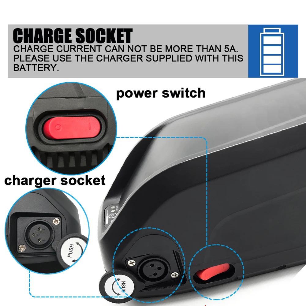 Литий-ионный аккумулятор для электровелосипеда Hailong 48 В 20 Ач 36 52 в 28 аккумуляторы