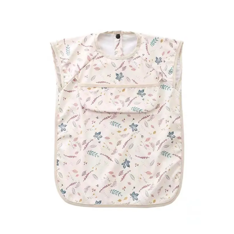 

New Born Baby PU Sleeveless Bibs Waterproof Cartoon Bib Children Food Supplement Anti-dirty Saliva Toddler Feeding Stuff