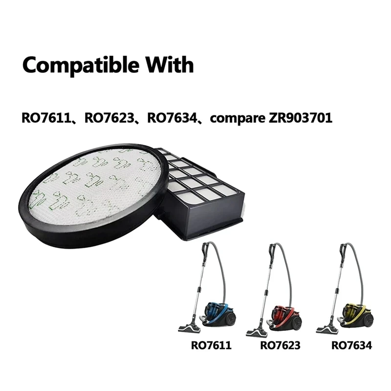 Hepa-фильтр для Rowenta RO7611 RO7634 RO7623 запасная часть пылесоса сравните ZR 903701