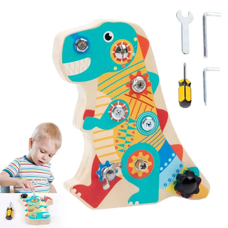 

Montessori Kids Wooden Nut Screw Disassembly Toy Fine Motor Skills Training Educational Puzzle Game For Kids Birthday Gifts