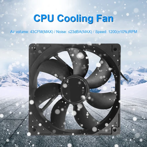 Корпусной вентилятор VODOOL 120мм 12В