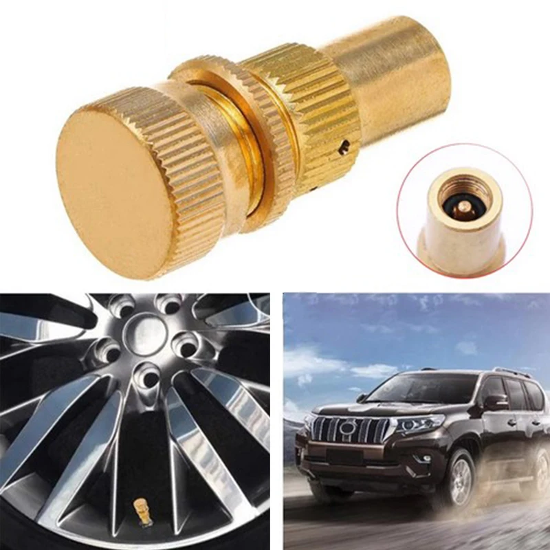 

Universal Offroad Brass Tire Deflators Kit Automatic Tyre Tire Pressure Relief Valve Deflators Bleeder Valve Set