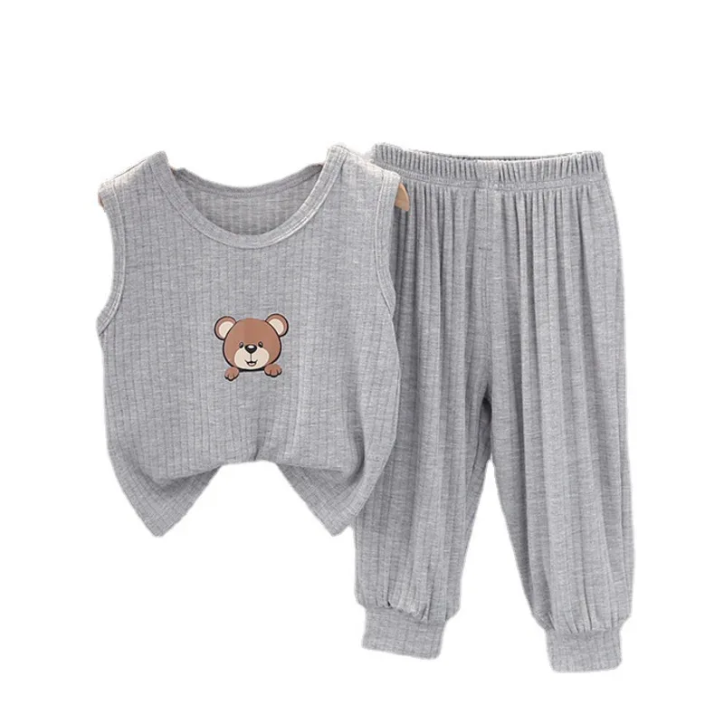 

New Summer Baby Clothes Suit Children Boys Girls Sports Cotton Vest Pants 2Pcs/Set Infant Toddler Casual Costume Kids Tracksuit