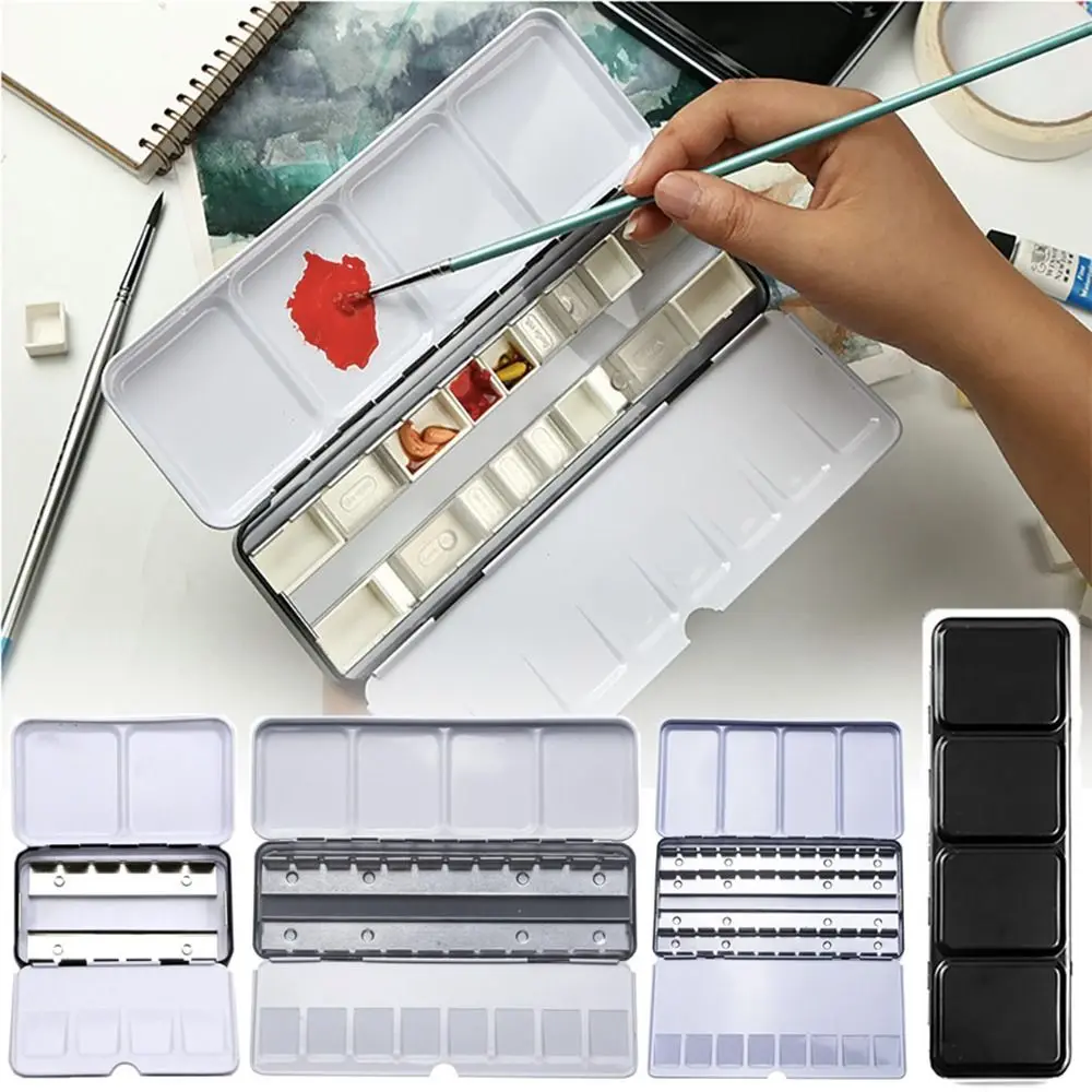 

Painting Tools Drawing Supplies Art Supplies Empty Paint Palette Pigment Box Watercolor Storage Case Grids Slots