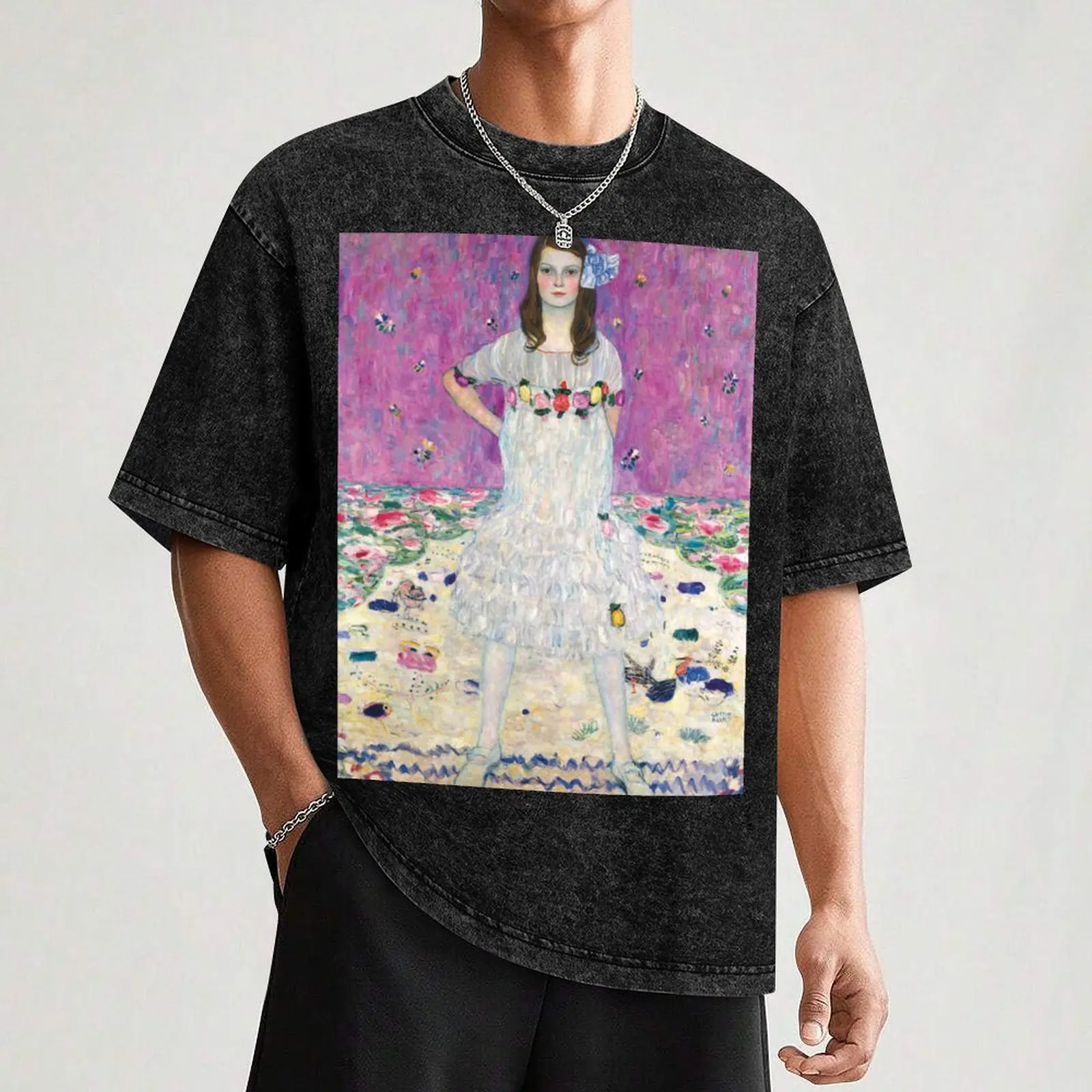 Мужские белые футболки Gustav Klimt M?da Primavesi