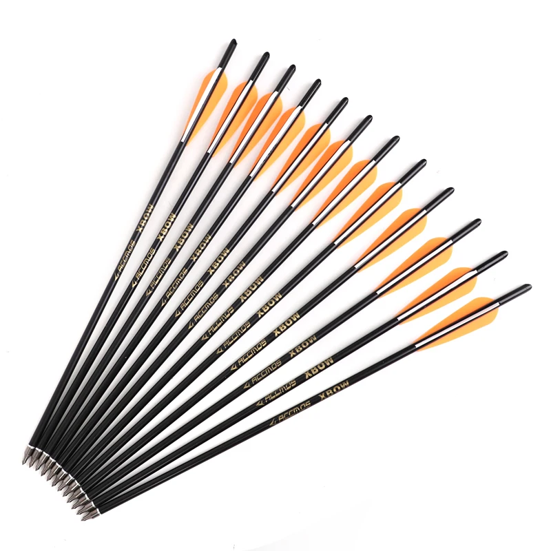 Carbon Arrow 16/20 Inches Spine400 Crossbow Bolt Archery For Hunting Shooting